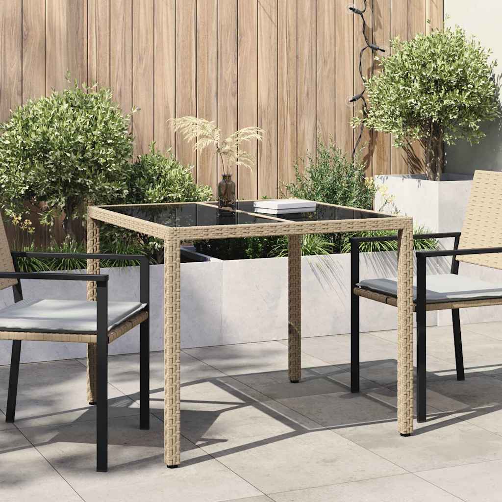Garden Table 150 x 90 x 75 cm synthetic rattan