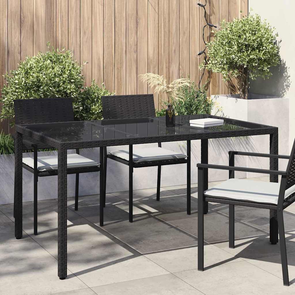 Garden Table 150 x 90 x 75 cm synthetic rattan