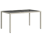 Mesa de Jardín 150 x 90 x 75 cm ratán sintético