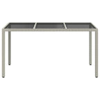 Mesa de Jardín 150 x 90 x 75 cm ratán sintético