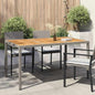 Mesa de Jardín Gris 150 x 90 x 75 cm ratán sintético