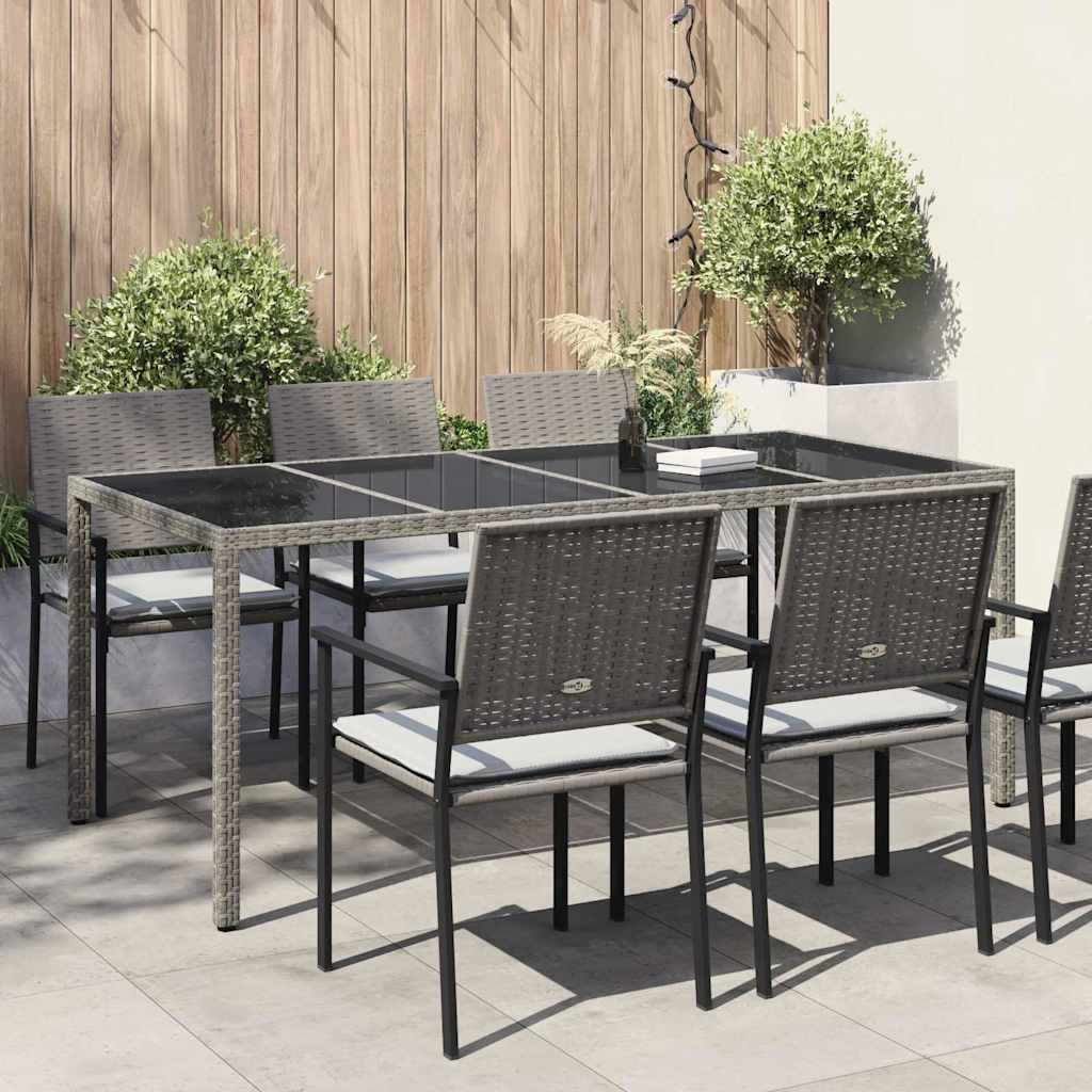 Garden Table 190 x 90 x 75 cm Synthetic Rattan
