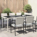 Mesa de Jardín 190 x 90 x 75 cm ratán sintético