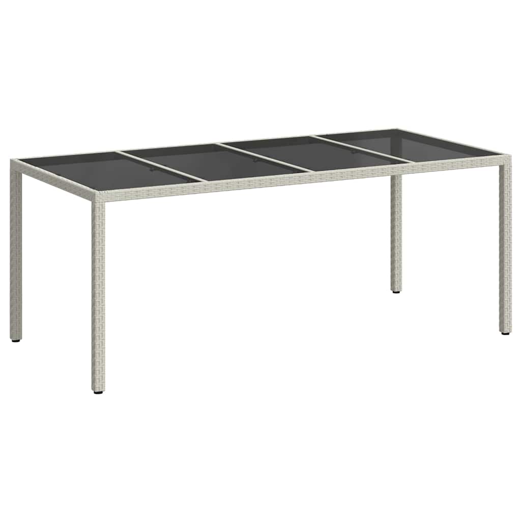 Mesa de Jardín 190 x 90 x 75 cm ratán sintético