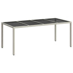 Mesa de Jardín 190 x 90 x 75 cm ratán sintético