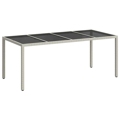 Garden Table 190 x 90 x 75 cm Synthetic Rattan