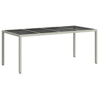 Mesa de Jardín 190 x 90 x 75 cm ratán sintético