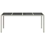 Mesa de Jardín 190 x 90 x 75 cm ratán sintético