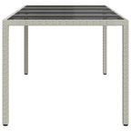 Mesa de Jardín 190 x 90 x 75 cm ratán sintético
