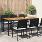 Mesa de Jardín Gris 150 x 90 x 75 cm ratán sintético