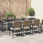 Mesa de Jardim Bege 250 x 100 x 75 cm vime sintético