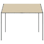 Carpa acero y tela beige 3x3 m