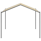 Carpa acero y tela beige 3x3 m