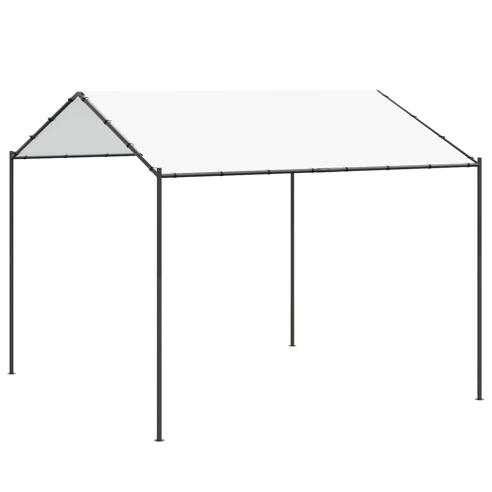 Cenador 4 x 4 x 2,6 m Acero y Poliéster 180 gsm