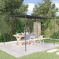 Cenador acero y tela beige 3x3 m 180 g/m²