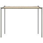 Cenador acero y tela beige 3x3 m 180 g/m²