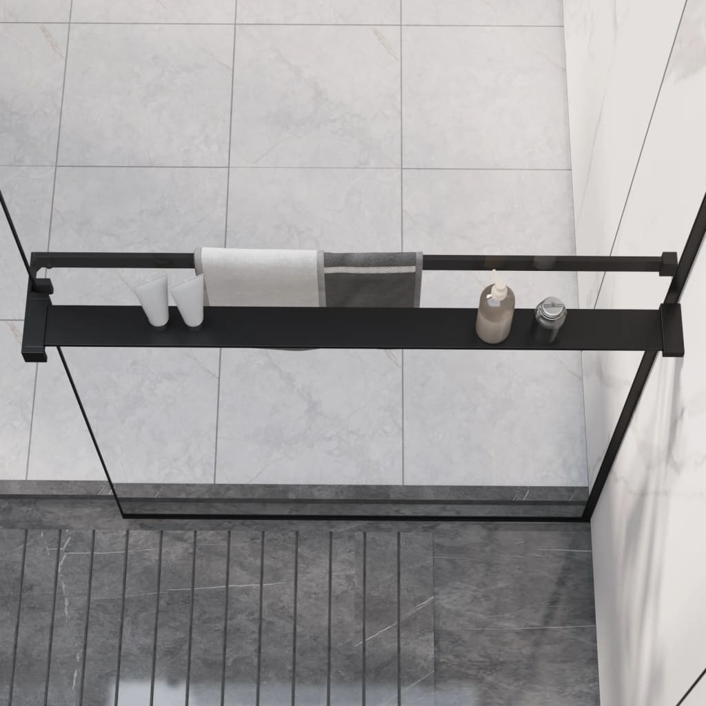 Estante de pared de ducha aluminio cromado 100 cm