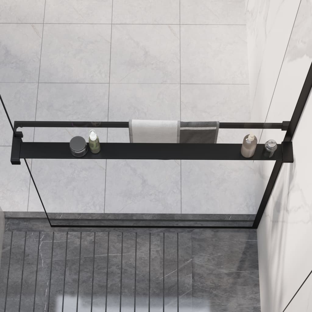 Estante de pared de ducha aluminio cromado 100 cm