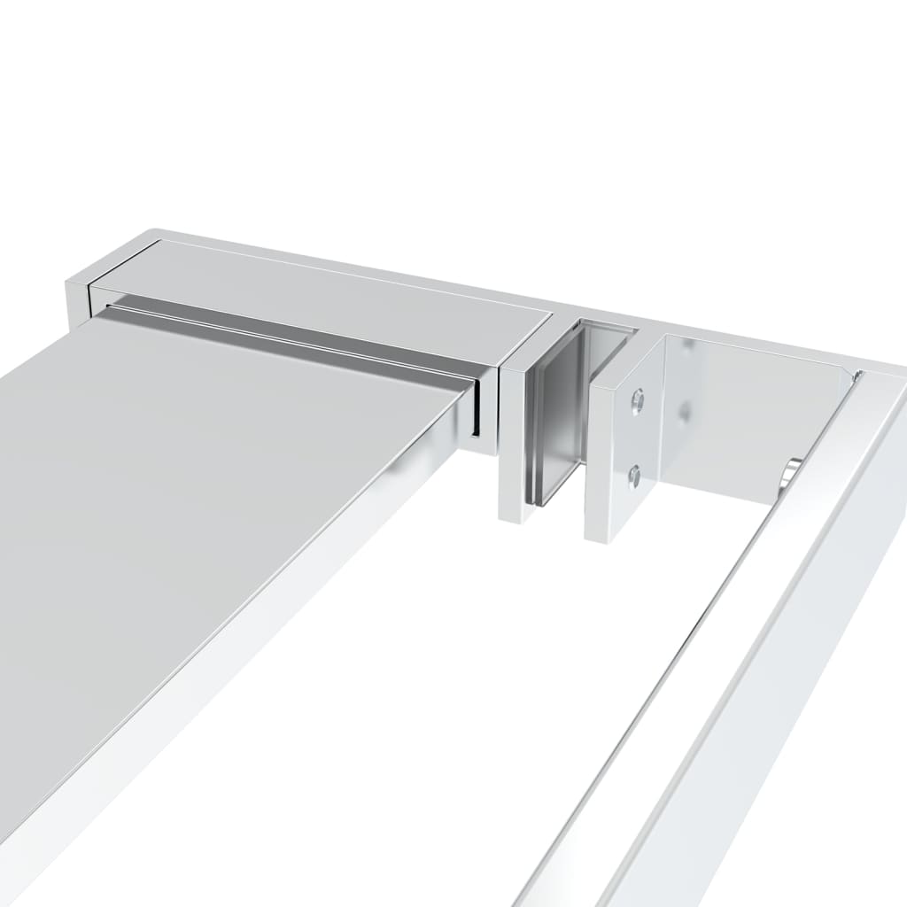 Estante de pared de ducha aluminio cromado 100 cm