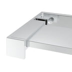 Estante de pared de ducha aluminio cromado 100 cm