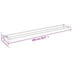 Estante de pared de ducha aluminio cromado 100 cm