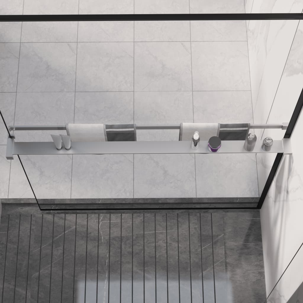 Estante de pared de ducha aluminio cromado 100 cm