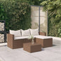Outdoor synthetic black rattan furniture set
