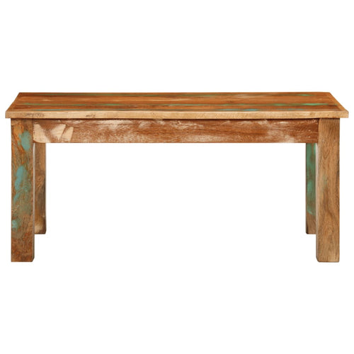 Coffee table solid reclaimed wood 100x55x45 cm