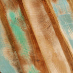 Mesa de centro madera maciza reciclada y acero Ø50x40 cm