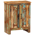 Aparador con 2 puertas de madera maciza reciclada 55x30x70 cm