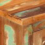Aparador con 2 puertas de madera maciza reciclada 55x30x70 cm