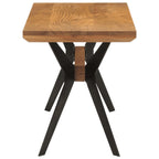 Banco de comedor madera maciza acacia y acero 110x40x46 cm