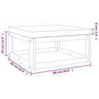 Set de muebles para jardín 3 piezas con cojines madera acacia