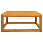 Set de muebles para jardín 3 piezas con cojines madera acacia