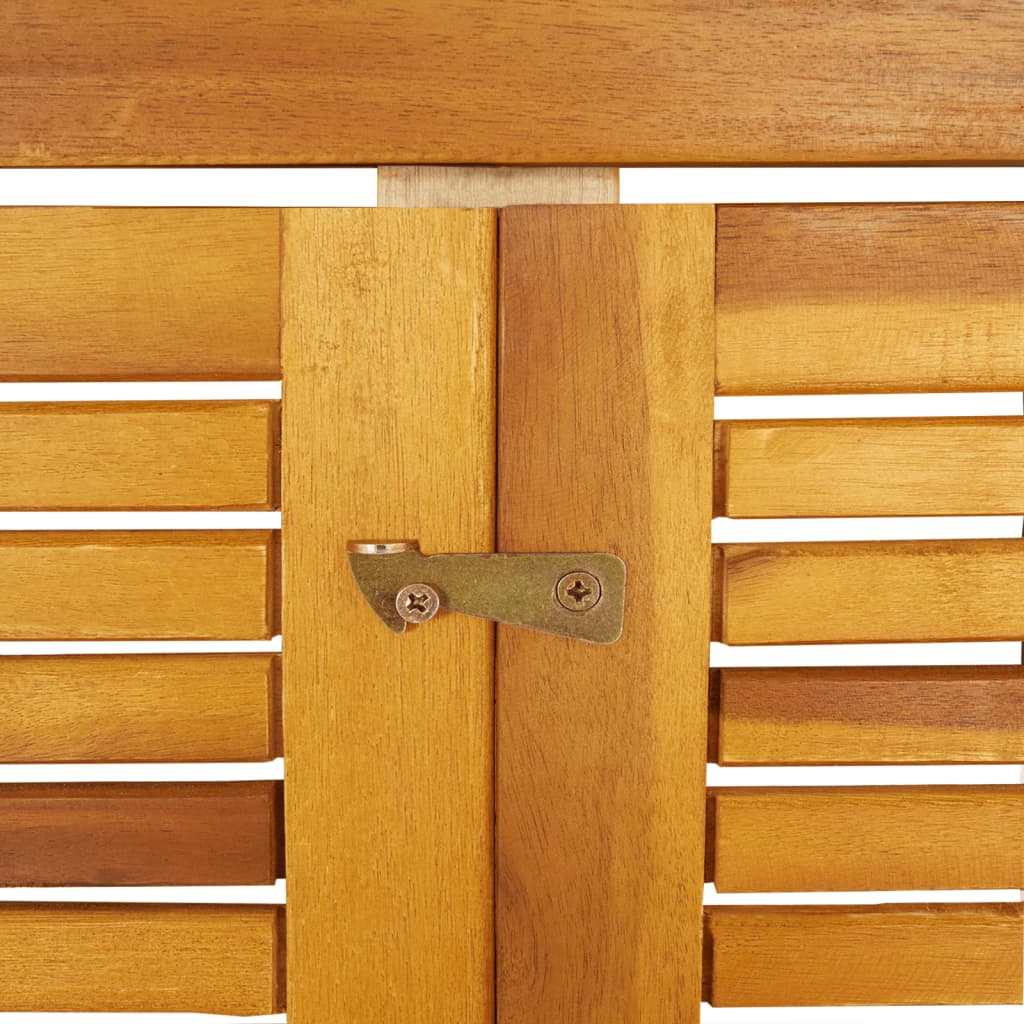 Cobertizo para cubo de basura madera maciza acacia 70x89x117 cm