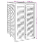 Cobertizo para cubo de basura madera maciza acacia 70x89x117 cm