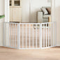Puerta para perros plegable 2 paneles álamo marrón roble 160 cm