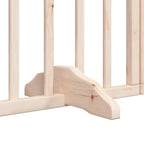 Puerta para perros plegable 6 paneles madera de álamo 300 cm