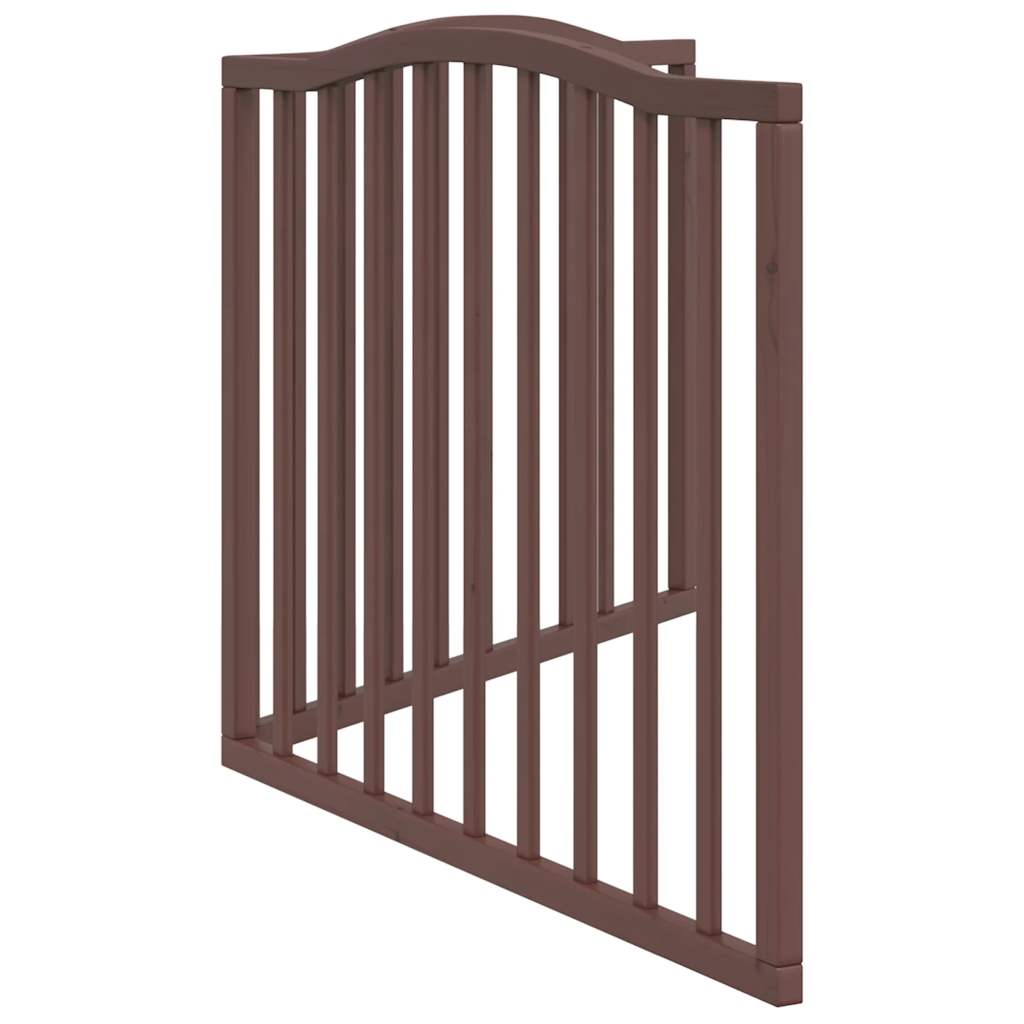 Puerta para perros plegable 2 paneles álamo marrón roble 160 cm