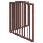 Puerta para perros plegable 2 paneles álamo marrón roble 160 cm