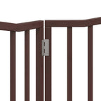 Puerta para perros plegable 2 paneles álamo marrón roble 160 cm
