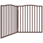 Puerta para perros plegable 2 paneles álamo marrón roble 160 cm