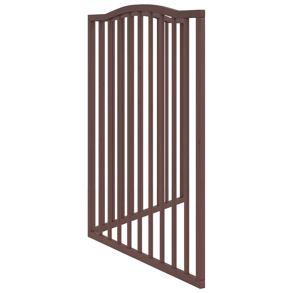 Puerta para perros plegable 2 paneles álamo marrón roble 160 cm