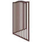 Puerta para perros plegable 2 paneles álamo marrón roble 160 cm