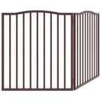 Puerta para perros plegable 2 paneles álamo marrón roble 160 cm