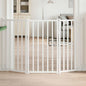 Puerta de perros plegable 15 paneles madera álamo negra 750 cm