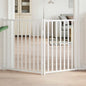 Puerta de perros plegable 15 paneles madera álamo negra 750 cm