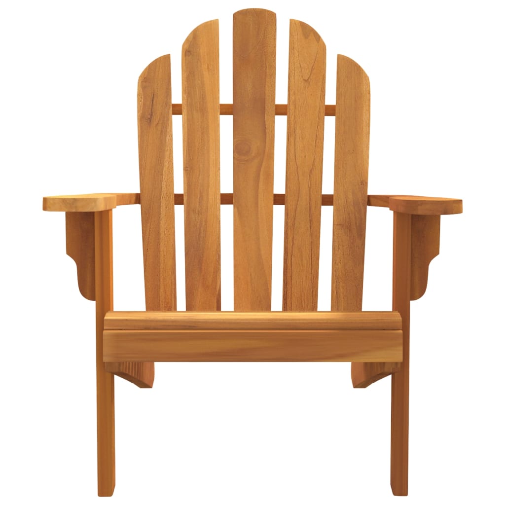 Silla de jardín Adirondack madera maciza teca 79x95x92 cm