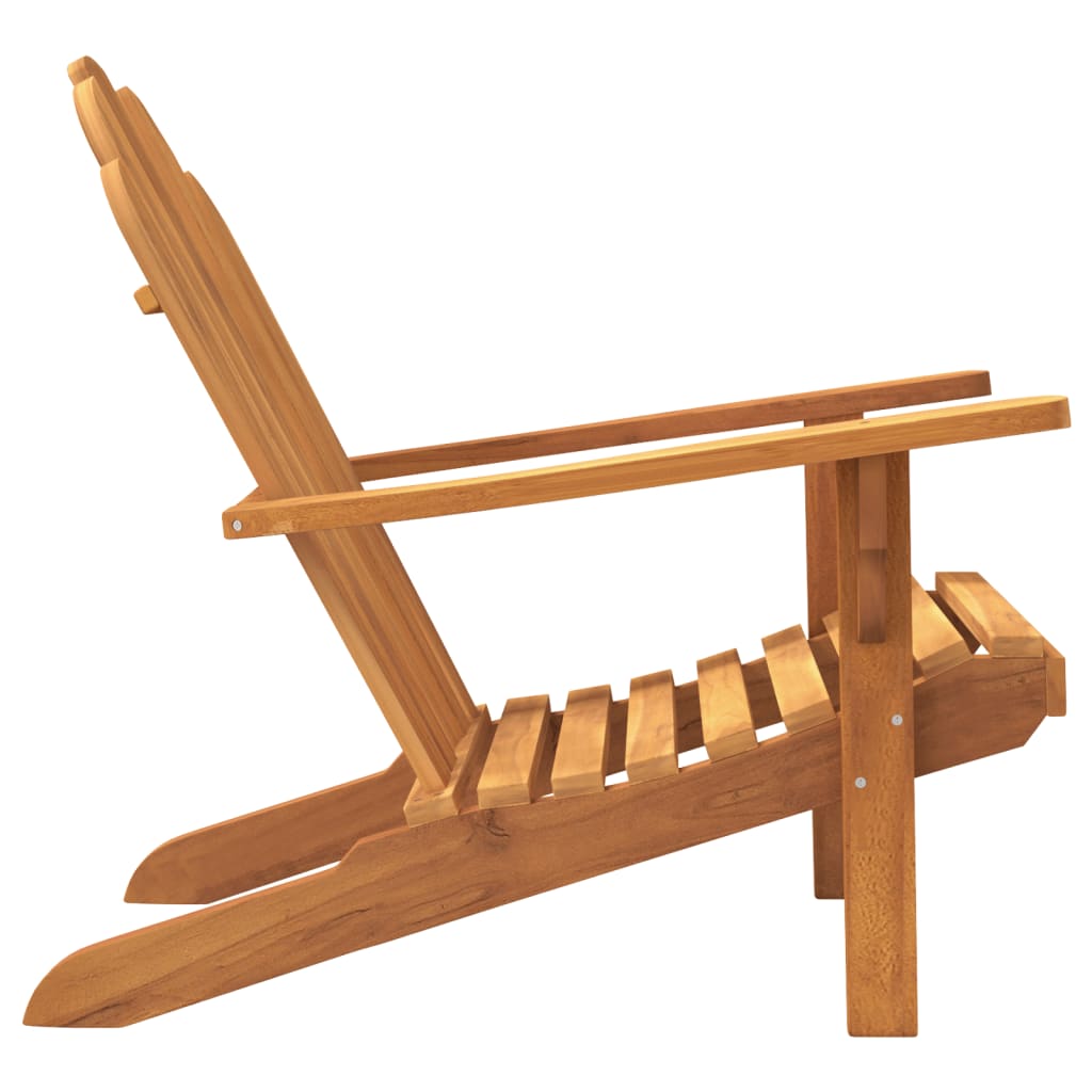 Silla de jardín Adirondack madera maciza teca 79x95x92 cm