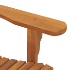 Silla de jardín Adirondack madera maciza teca 79x95x92 cm